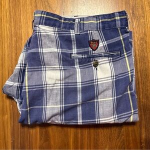 Polo Ralph Lauren Vtg Shorts Mens 38 Plaid Classic Fit 7 Inch Inseam Cotton